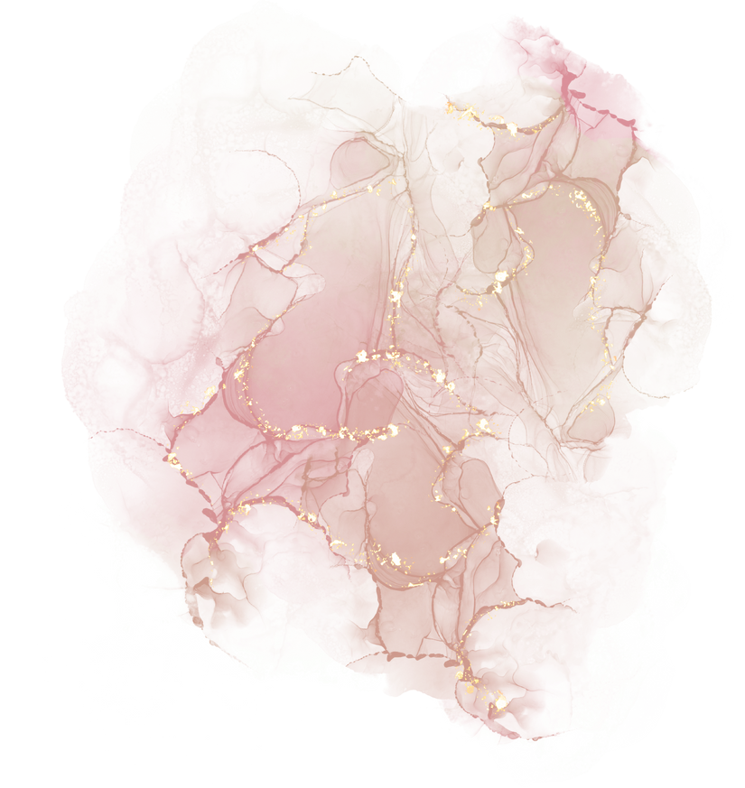 Rose gold alcohol ink splash